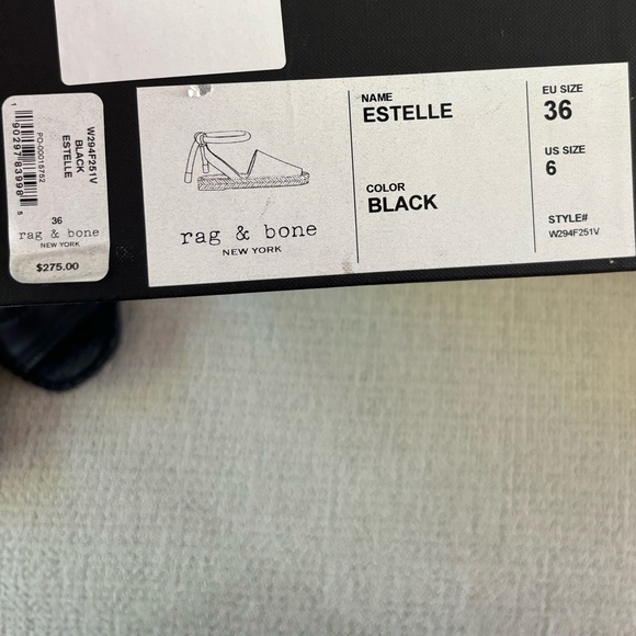 rag & bone ESTELLE Espadrille US SIZE 6 - Picture 8 of 10